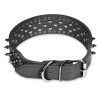 Dog Leather Collar Spiked Studded Pet Dog Collar Adjustable Neck Pitbull Mastiff Collar