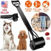 31.5in Pet Pooper Scooper Foldable Long Handle Dog Poop Waste Pick Up Rake for Large Medium Small Dogs Cats Pets