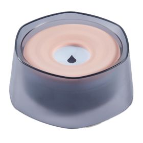 No Spill Dog Cat Water Bowl Spill Proof Slow Water Feeder 47.35oz Pet Water Dispenser Travel Dog Bowl for Dogs/Cats/Pets (Option: DogWaterBowlPink)
