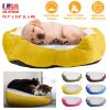 Pet Dog Bed Soft Warm Fleece Puppy Cat Bed Dog Cozy Nest Sofa Bed Cushion For S/M Dog