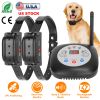 328FT Electric Wireless Dog Fence System With GPS Location Monitor Collar Receiver Rechargeable Beep Vibration Fence System for Small Medium Large Dog