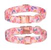 Sunflower pet collar cotton breathable dog collar pet supplies wholesale